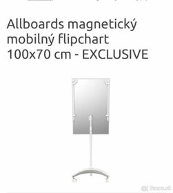 Allboards magneticky mobilny flipchart 100x70cm EXCLUSIVE - 6