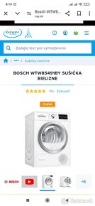 Sušička Bosch WTW85491BY/11 9kg prádla - 6