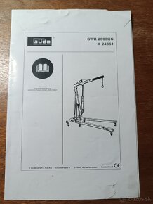 Dielenský žeriav 2000 kg rozložiteľný od spoločnosti Güde - 6