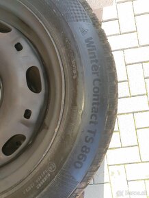 Zimne pneu 165/70 R14 81 T na plechovych diskoch 5x100 - 6