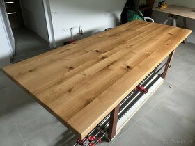 Masívny dubový stôl - Jedálenský - 6