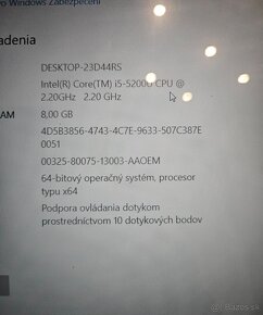 Lenovo 15.6 dotykovy, i5, 8gb ram, 256gb ssd 300e - 6