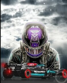 Lewis Hamilton poster, plátno 50x70, Max Verstappen - 6