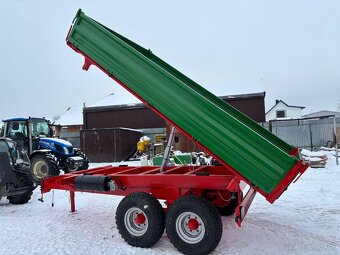 Vlecka za traktor,tandemovy príves 3stranny sklapac - 6