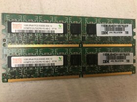 RAM 2 x 1GB = 2GB DDR2 800MHz 667MHz 533Mhz DIMM PC KIT - 6