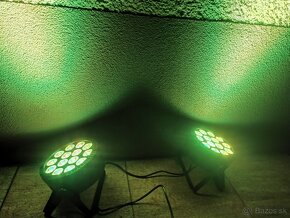 4ks led par reflektory na diaľkové ovládanie, dmx - 6