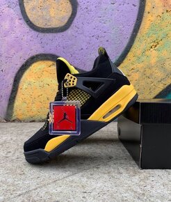 Nike Air Jordan 4 Retro Black Yellow veľkosť 40 41 42 43 44 - 6