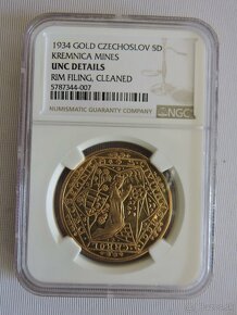 zlatý 5 dukát 1934  v NGC - 6