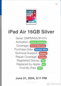 Apple iPad Air 16GB  Wifi + Cellular Silver - 6