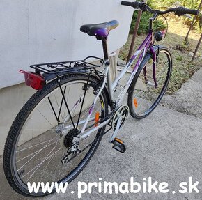 Cestný trekingový bicykel 18 rám 28 kolesá, SHIMANO, svetlá - 6