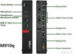 Lenovo M910q Tiny i5-6500T/16GB RAM/256GB NVMe + 500GB HDD - 6