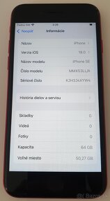 pekný kompakt iPhone SE 2022 3 GEN 64 GB red - 6