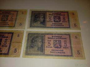 BANKOVKY 5 K 1940, RŮZNÉ SÉRIE, NEPERFOROVANÉ - 6