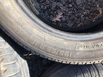 40. 4 ks letní pneumatiky 195/55 r16 vzorek 4,5mm - 6