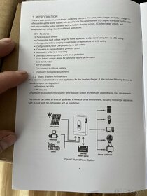 hybridný, offgrid čistý sinusovy menič  3kw 24V - 6