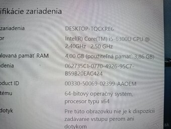 predám balík 10ks notebookov Lenovo Thinkpad T460 - 6