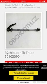 Thule chariot cougar 1 (kocíkovy + byciklovy set ) - 6