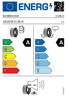 Nové letné pneumatiky Kumho ES31 185/65 R15 88H - 6