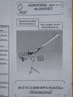 Ručná záhradná sejačka Minimistrál - 6