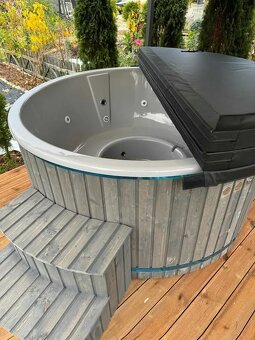 Hottub, drevený kúpací sud - 6