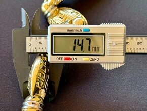 124g 14k Versace vzor zlatá retiazka - 6