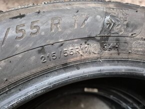 215/55 r17 zimné 2 ks MICHELIN dezén 8 mm DOT2022 - 6