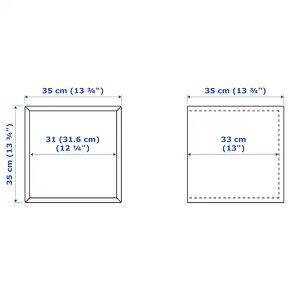 2x Skrinka IKEA EKET + kolajničky na stenu - 6