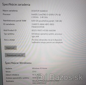 predám notebook HP Envy 15-ae101nc - 6