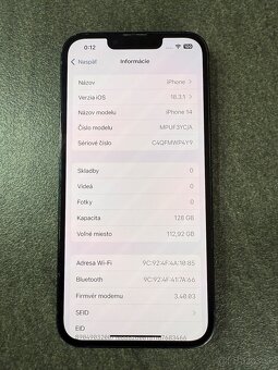 Predám iPhone 14 128GB - 6