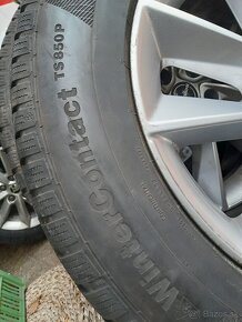 4ks zimne 215/65 R17 obute na alu diskoch - kodiaq, tarraco - 6