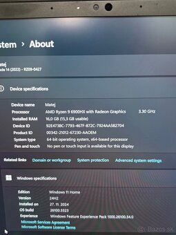 Razer Blade 14 2023 RTX 3070Ti Ryzen 9 6900HX 16GB RAM - 6