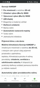 Mobilná klimatizácia Gorenje KAM26P - 6