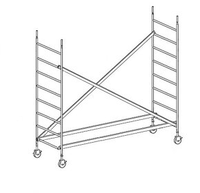 Pracovné veža / lešenie Eurosolo-S1 (pojazdné) - 6
