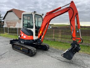 Minibagr Kubota U25-3 pouze 2700mth,hyd.svah, 2,6t - 6