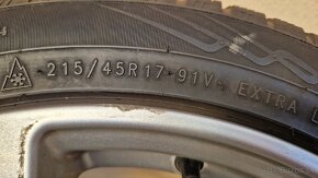 Zimná sada na elektronoch 215/45 R17 91V , NOKIAN DOT 2118 - 6