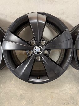 Hliníkové disky 5x112 R16 Škoda Velorum Black - 6