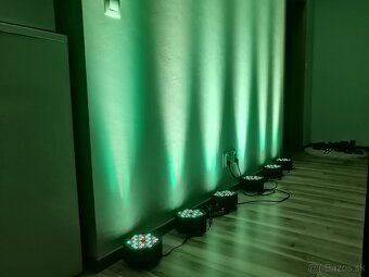 Led par reflektor RGB na diaľkové ovládanie, dmx - 6