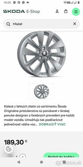 ŠKODA KAMIQ,VW T-CROSS 16" zimná sada. - 6