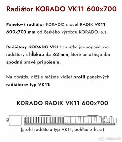 Radiátor KORADO - 6