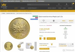 Investičné zlato - Zlatá minca Canadian Maple Leaf 1 oz 2020 - 6