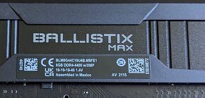 Predám RAM crucial BALLISTIX 16GB DDR4-4400 - 6