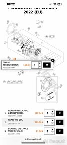 Ktm SX/ XC zadna oska s kockami - 6