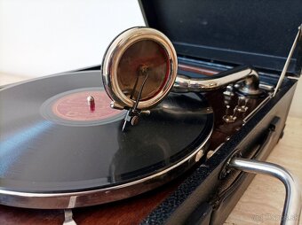 His Master’s Voice - starožitný gramofon na kliku ze 20. let - 6