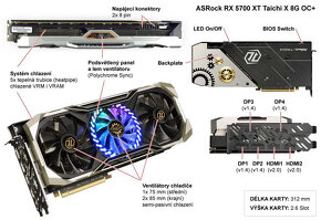 Herná grafika ASROCK RX 5700XT Taichi 8GB GDDR6 OC - 6