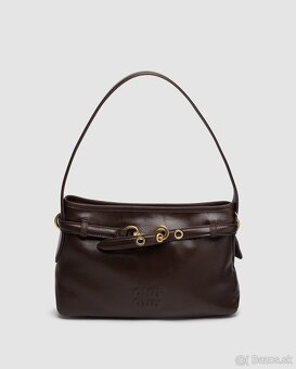 Kabelka Miu Miu Aventure Nappa Leather Bag Chocolate - 6