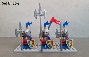 LEGO LIONS KNIGHT minifigúrky, vojsko, kone - 6