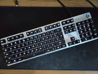 Podsvietena herna mechanicka klavesnica Logitech G413 Silver - 6