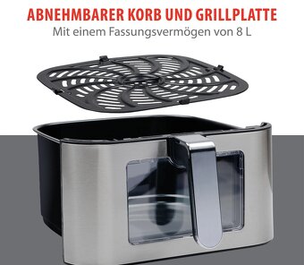 Nerozbaleny  alpina Airfryer XXL - Teplovzdušná fritéza 8L - 6