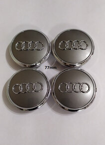 AUDI -stredové krytky hliník. disku 60, 61, 68, 77mm - 6