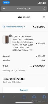 Jedinečný a ojedinelý CORSAIR ONE i500 PC - 6